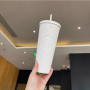 Ly uống nước nhựa sơn lì 710ml logo stb nhiều màu kèm ống hút và hộp đựng