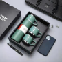 Set bình kèm cốc giữ nhiệt sang trọng lịch sự có hộp đựng quai xách