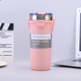 Bình giữ nhiệt 700ml Tumi chất liệu inox có dây đeo cao su tặng kèm ống hút