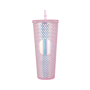 Ly uống nước vân kim cương trơn màu 750ml chất liệu nhựa PP an toàn sức khỏe