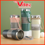 Bình giữ nhiệt 700ml Tumi chất liệu inox có dây đeo cao su tặng kèm ống hút