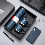 Set bình kèm cốc giữ nhiệt sang trọng lịch sự có hộp đựng quai xách