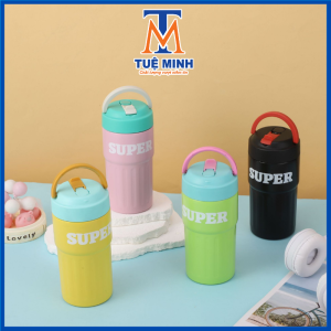Bình nước giữ nhiệt Super pha trà 500ml chất liệu inox giữ nhiệt 8-12 tiếng