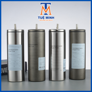 Ly giữ nhiệt Americano 650ml cao cấp giữ nhiệt 8-12 tiếng tặng kèm ống hút inox