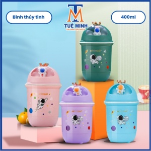 Bình thủy tinh vương miệng chamr phi hành gia dung tích 400ml