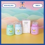 Bình thủy tinh tai gấu nắp bọt biển dung tích 300ml