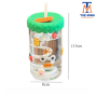 Bình thủy tinh Hoho dung tích 520ml chất liệu thủy tinh