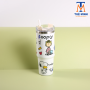 Bình giữ nhiệt hoạt hình đáng yêu 900ml tặng kèm ống hút