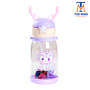Bình nước nhựa tập uống 600ml nhựa nguyên sinh an toàn cho bé kèm dây đeo