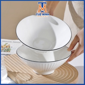 Bát sứ Nhật họa tiết vân dọc