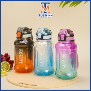 Bình nước nhựa Beauty pha màu 1200ml