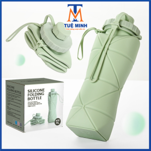 Bình nước nhựa gấp gọn thể thao 600ml