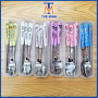 Sét 3 thìa dũa dĩa hoạt hình inox cho bé